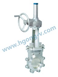 API stainless steel gear/pneumatic knife gate valve